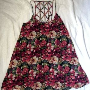 Forever 21 floral flowy a line dress